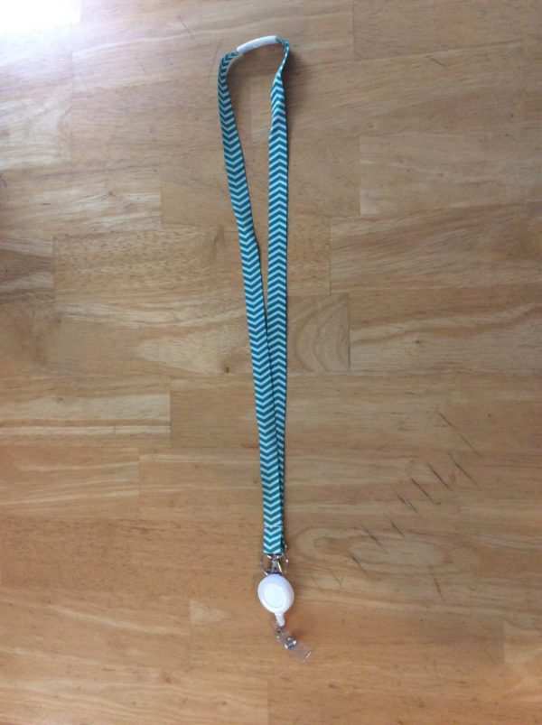 Chevron Printed Lanyard with Retractable - Image 2
