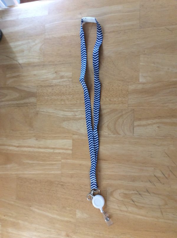 Chevron Printed Lanyard with Retractable - Image 4