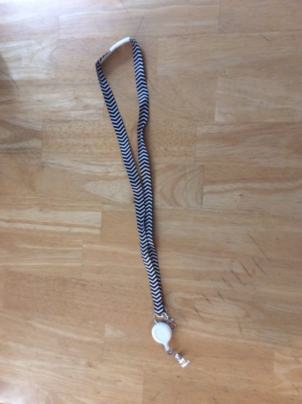 Chevron Printed Lanyard with Retractable - Image 3