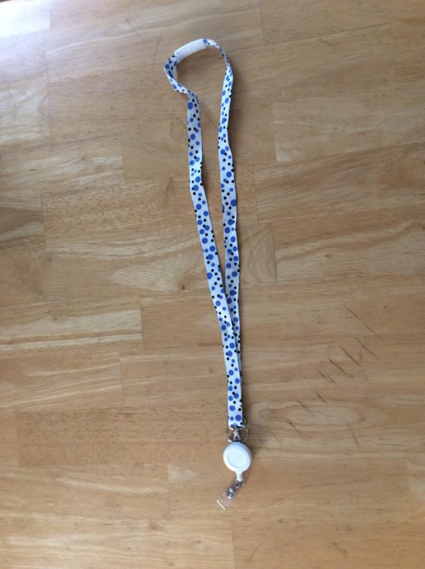 Polka Dot Printed Lanyard with Retractable - Image 4