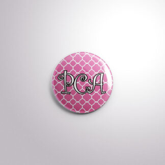 Badge Button A21 Pink Quarterfoil - PCA, A21