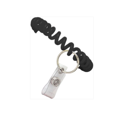 Vinyl Wrist Coil with Vinyl Strap & Split Ring