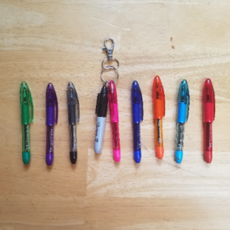 Badge Reel Accessory / Mini Pen, Sharpie, Highlighter, Dry Erase