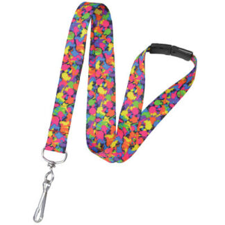 Paint Splatter Breakaway Lanyard