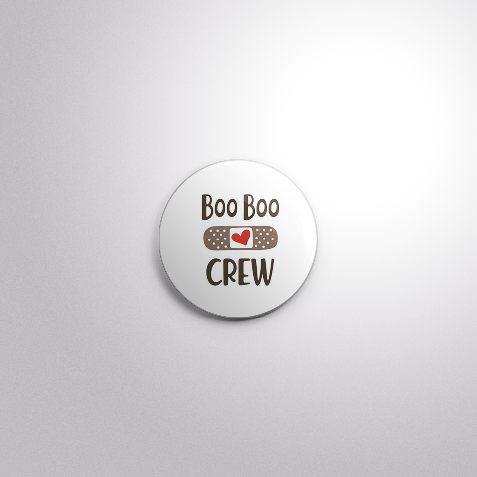 C158 Interchangeable Badge Button Boo Boo Crew Bandaid, Exchangeables Badge  Reels