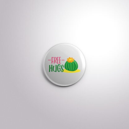 C171 Interchangeable Badge Button Free Hugs