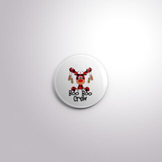 H71 Interchangeable Badge Button Boo Boo Crew Reindeer