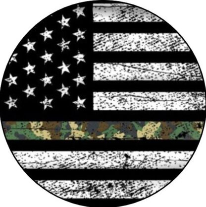 L4 Interchangeable Badge Button Thin Military Line