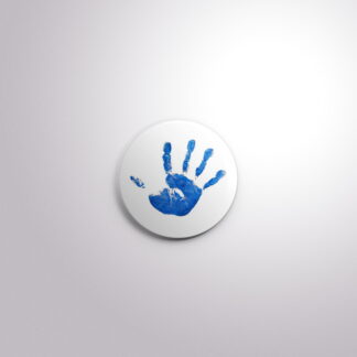 R10 Interchangeable Badge Button Handprint
