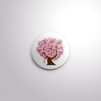 BC3 Interchangeable Badge Button Breast Cancer Tree