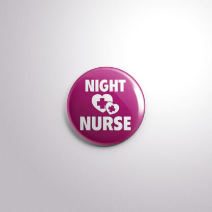 C103 Interchangeable Badge Button Night Nurse
