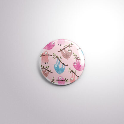 C113 Interchangeable Badge Button Sloths