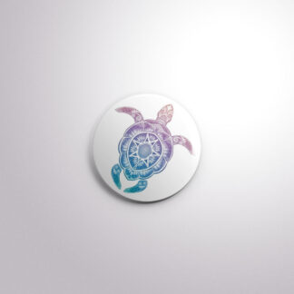C115 Interchangeable Badge Button Mosaic Turtle