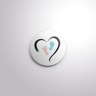 C119 Interchangeable Badge Button Baby Feet