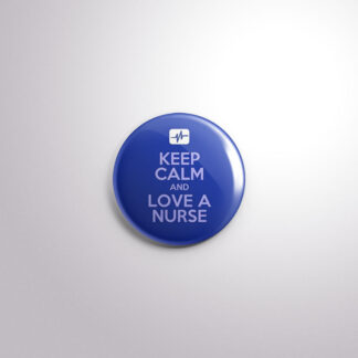 C13 Interchangeable Badge Button Love A Nurse Blue