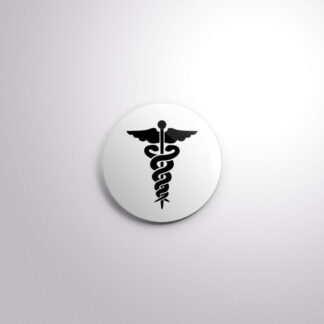 C18 Interchangeable Badge Button Caduceus