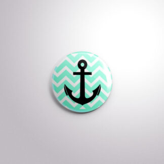 C2 Interchangeable Badge Button Blue/White Anchor