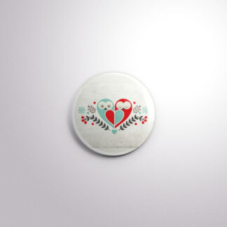 C25 Interchangeable Badge Button Love Birds