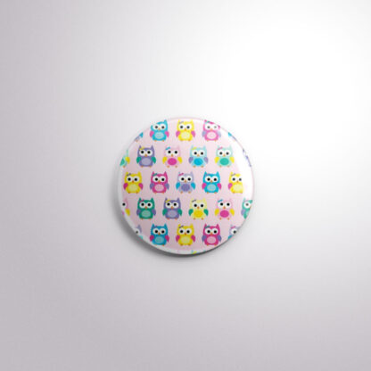 C26 Interchangeable Badge Button Little Owls