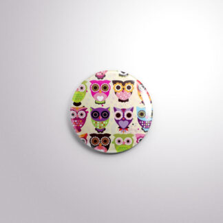 C27 Interchangeable Badge Button Owls