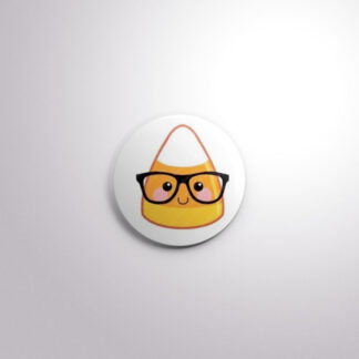 H41 Interchangeable Badge Button Nerdy Candy Corn