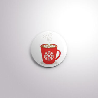 H44 Interchangeable Badge Button Hot Chocolate