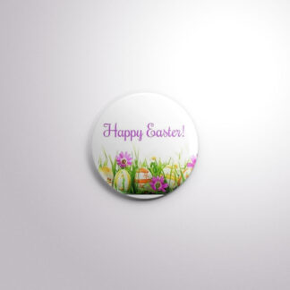 H50 Interchangeable Badge Button Happy Easter