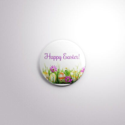 H50 Interchangeable Badge Button Happy Easter