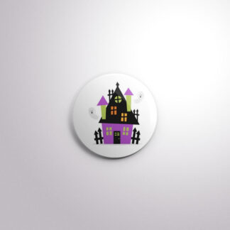 H57 Interchangeable Badge Button Haunted House