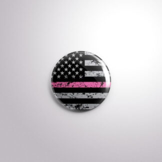 L2 Interchangeable Badge Button Thin Pink Line
