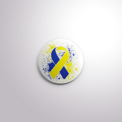 R2 Interchangeable Badge Button Down Syndrome Graffiti Ribbon