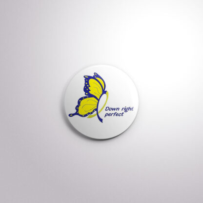 R4 Interchangeable Badge Button Down Syndrome Butterfly
