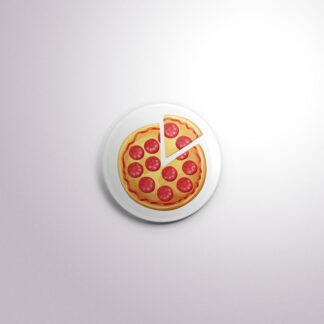 C132 Interchangeable Badge Button Whole Pizza