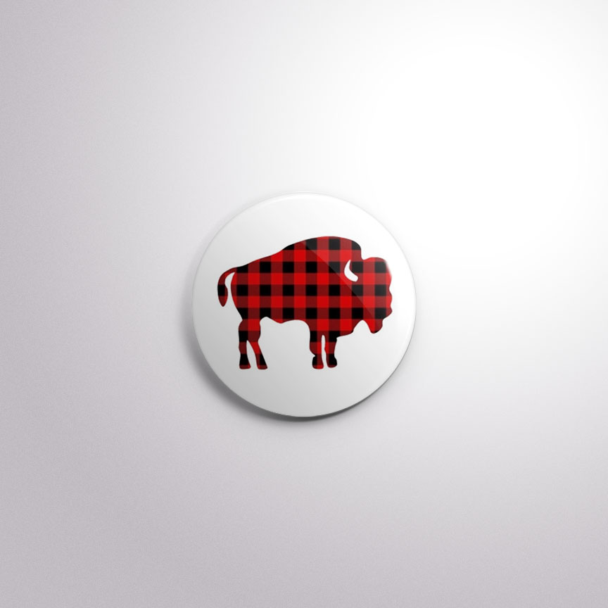 C136 Interchangeable Badge Button Buffalo