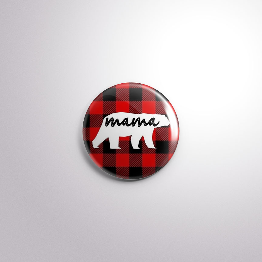 C138 Interchangeable Badge Button Mama Bear
