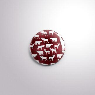 C141 Interchangeable Badge Button Plaid Aminals
