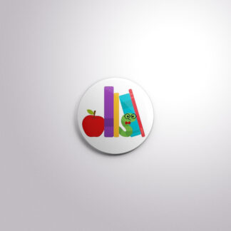 C145 Interchangeable Badge Button Book Stack