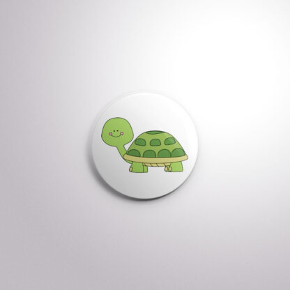 C42 Interchangeable Badge Button Smiling Turtle
