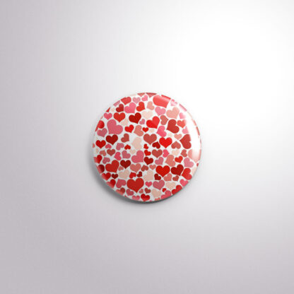 C62 Interchangeable Badge Button Hearts