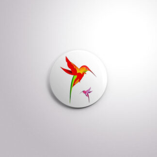 C67 Interchangeable Badge Button Hummingbirds