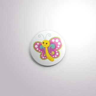 C70 Interchangeable Badge Button Cute Butterfly