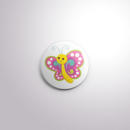 C70 Interchangeable Badge Button Cute Butterfly