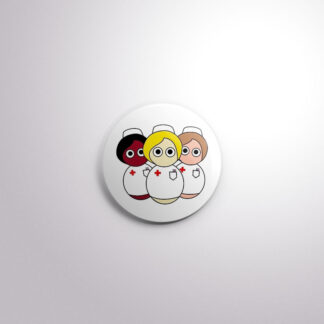 C82 Interchangeable Badge Button Nurse Trio