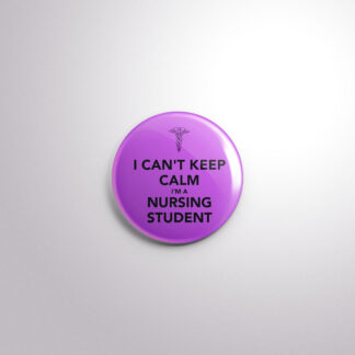 C87 Interchangeable Badge Button Nursing Student Purple