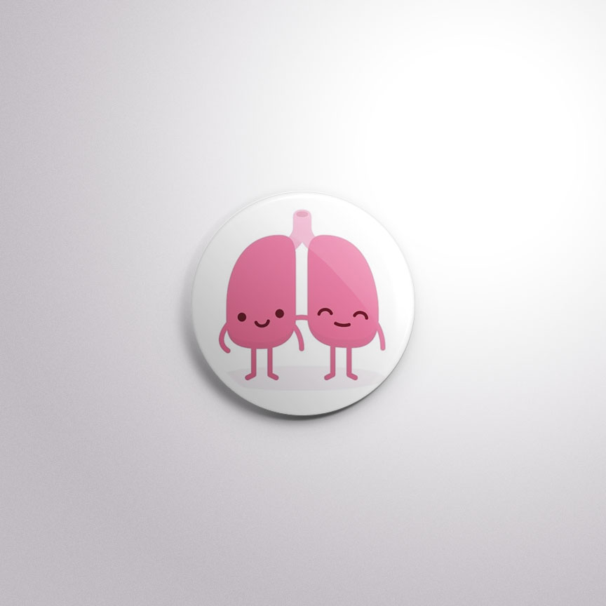 C95 Interchangeable Badge Button Lung Buddies
