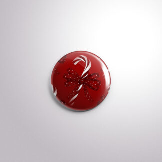 H1 Interchangeable Badge Button Candy Cane