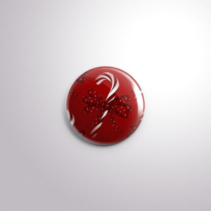 H1 Interchangeable Badge Button Candy Cane