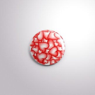 H11 Interchangeable Badge Button Valentine Hearts