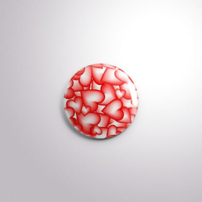 H11 Interchangeable Badge Button Valentine Hearts