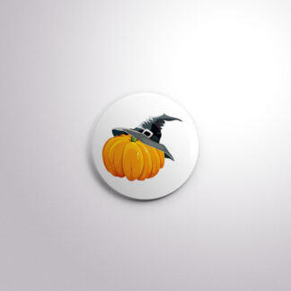 H21 Interchangeable Badge Button Pumpkin Witch Hat